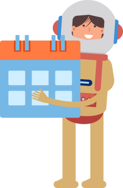 Astronot Karakteri Tutma Takvimi