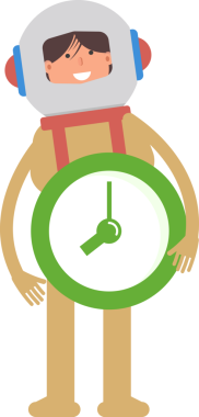 Astronot Karakter Tutma Saati