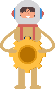 Astronot Karakteri Tutma Teçhizatı