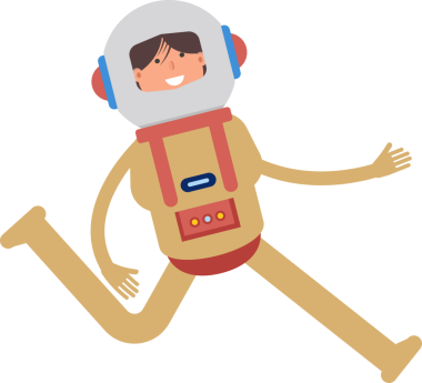 Astronot Karakteri Çizimi