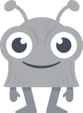 Sevimli Canavar Karakteri Çizimi