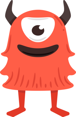 Canavar Çizgi Filmi Çizimi