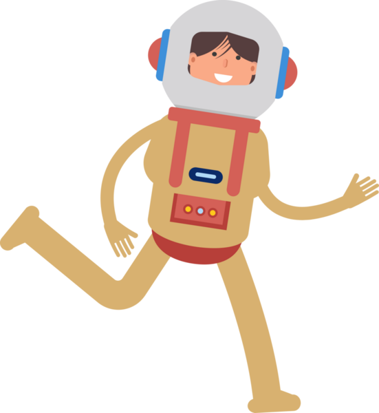 Astronot Karakteri Çizimi