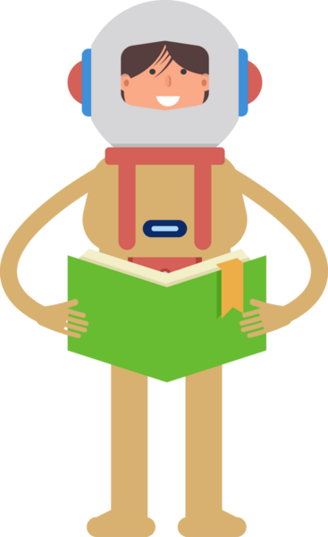 Astronot Karakteri Okuma Kitabı