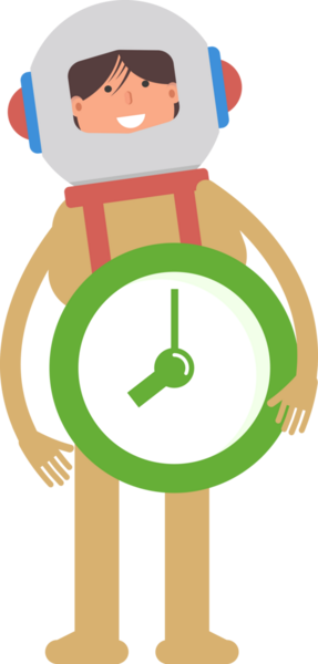 Astronot Karakter Tutma Saati