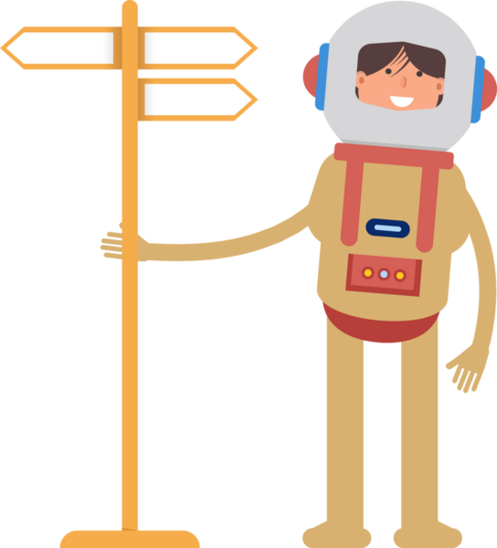 Astronot Karakteri ve İmza Gönderi