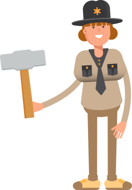 Kadın Şerif Karakteri Sledge Hammer 'ı Tutuyor