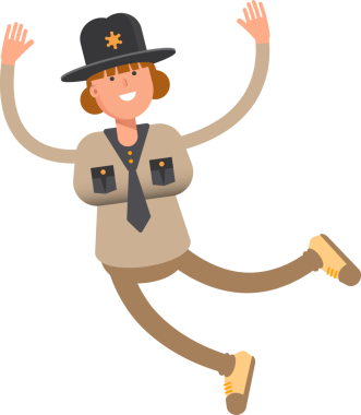 Kadın Şerif Karakteri Rahatlıyor ve Zıplıyor