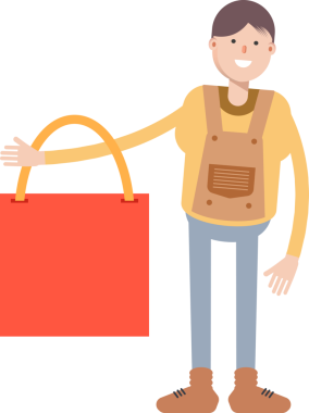 Erkek Karakter Tutma Torbası