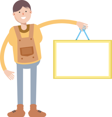 Erkek Karakteri Boş İmza Tutuyor