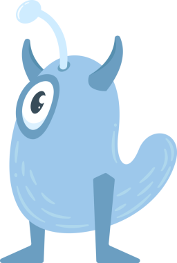 Komik Canavar Karakteri Çizimi