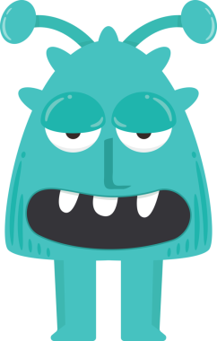 Komik Canavar Karakteri Çizimi