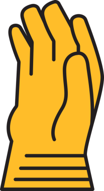 Endüstriyel Çalışma Eldivenleri Simgesi Clipart