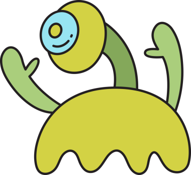 Doodle Canavarı Karakteri Çizimi