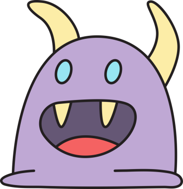 Doodle Canavarı Karakteri Çizimi