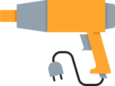 Termal Silah veya Isı Silahı Araç Simgesi Clipart