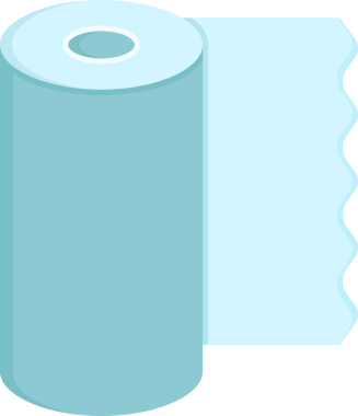 Doku Kağıdı Yuvarlama Simgesi Clipart