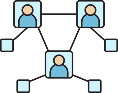 People Network Diyagram Simgesi Clipart