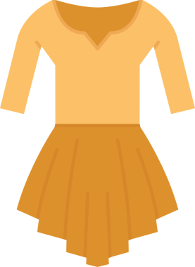 Kadınlar Resimli Giyiniyor Clipart