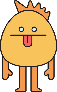 Komik Canavar Karakteri Clipart