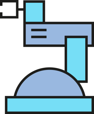 Robotik Kol Simgesi Clipart