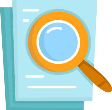 Büyüteç Tarama Belgesi Simgesi Simgesi