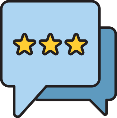 Geribildirim ve derecelendirme simgesi clipart