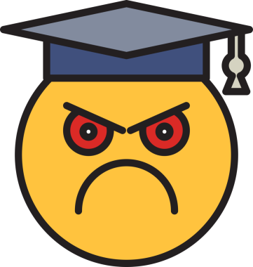 Kızgın Öğrenci Emoji Clipart