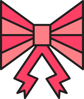 Pembe Bowtie Illustration Clipart