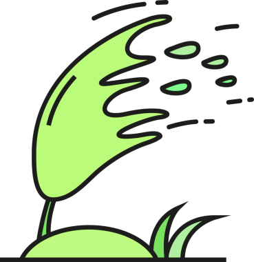 Rüzgar Üfleme Simgesi Clipart