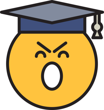 Kızgın Öğrenci Emoji Simgesi