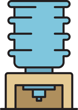 Ofis Su Soğutma Makinesi Simgesi