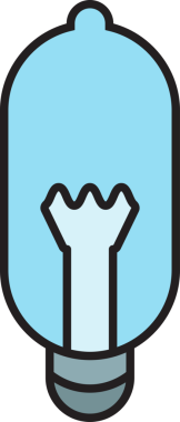 Ampul Simgesi İllüstrasyon Klibi