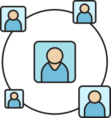 insanların ağ simgesi clipart 'ı bağlanıyor