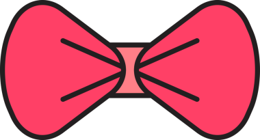 Dekoratif Bowtie Simgesi Clipart