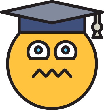 Gergin Öğrenci Emoji