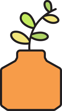 Ev Bitkisi Otu Simgesi Clipart