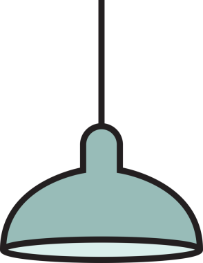 Tavan Lambası Simgesi Clipart