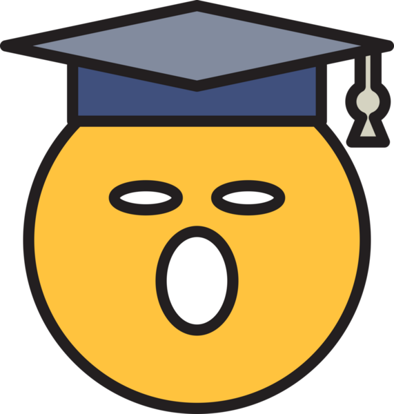 Esneme Öğrencisi Emoji Simgesi Clipart