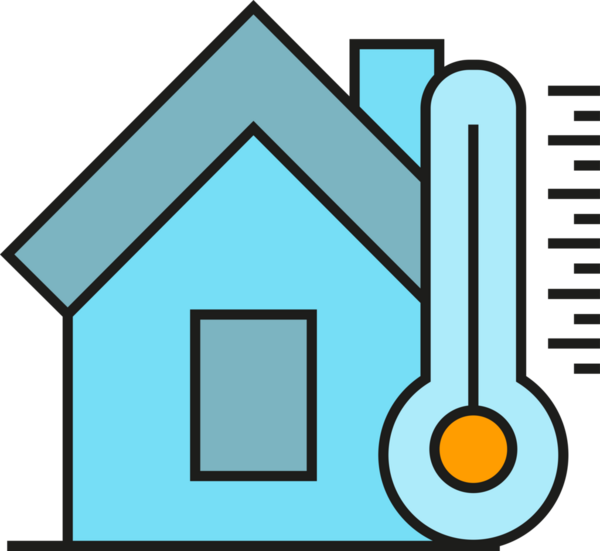 Akıllı Ev Termostatı Simgesi Clipart