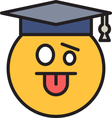Küstah Yüz Öğrencisi Emoji Clipart