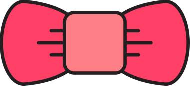 Pembe Bowtie Illustration Clipart