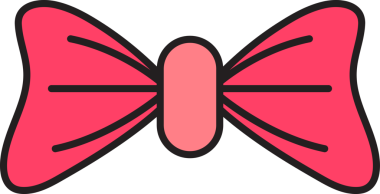 Pembe Bowtie Illustration Clipart