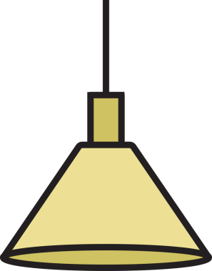 Tavan Lambası Simgesi Clipart
