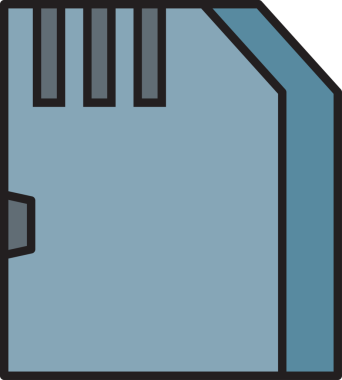 Mikro Disk Simgesi İllüstrasyon Klibi