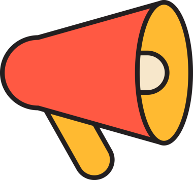 Kırmızı Megafon Simgesi Clipart