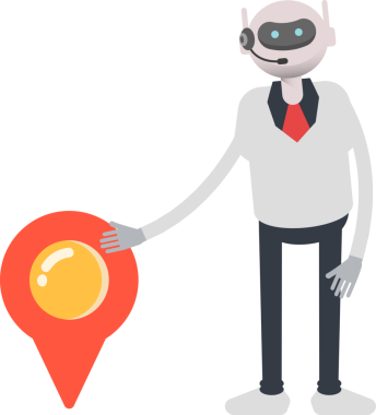 Operatör Robot Karakteri ve Konum Pin