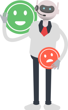 Operatör Robot Karakteri ve Duygu Simgesi