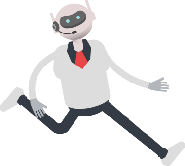 Operatör Robot Karakteri Yürüyor