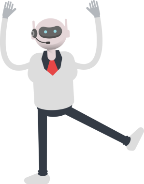 Operatör Robot Karakteri Rahatlatıcı Resimler